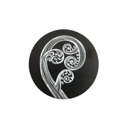 Jo Luping Coaster Ponga Ivory on Black