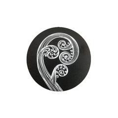 Jo Luping Coaster Ponga Ivory on Black