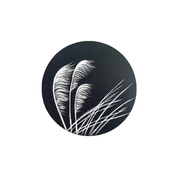 Jo Luping Coaster Toetoe Ivory on Black