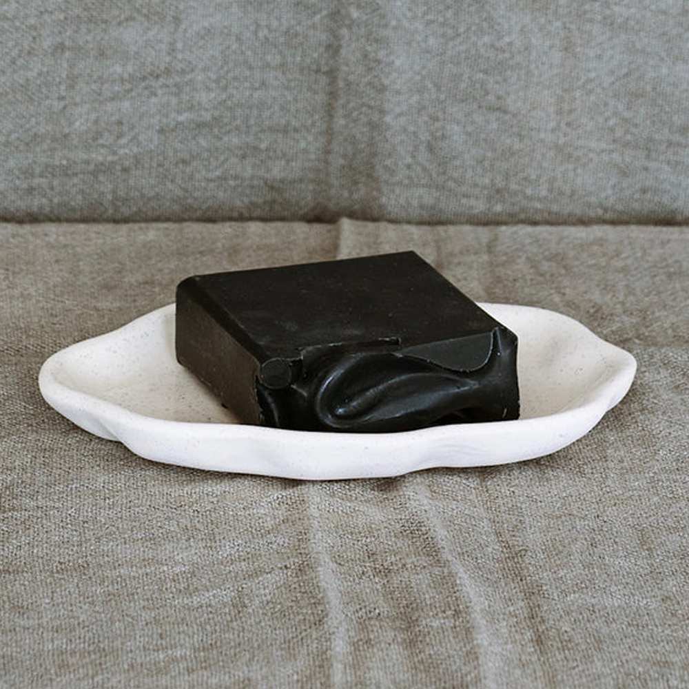 JS Ceramics Frills Soap Dish Oat