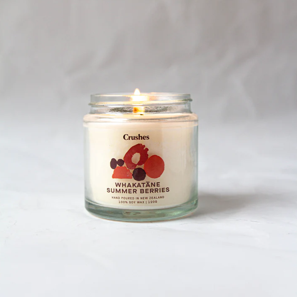Crushes Scented Soy Candle Whakatāne Summer Berries 120g