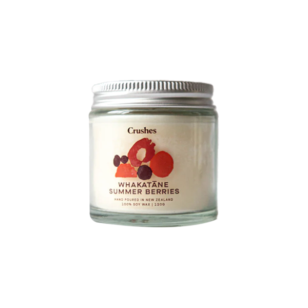 Crushes Scented Soy Candle Whakatāne Summer Berries 120g