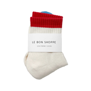 Le Bon Shoppe Girlfriend Socks Colour Block Blue Red