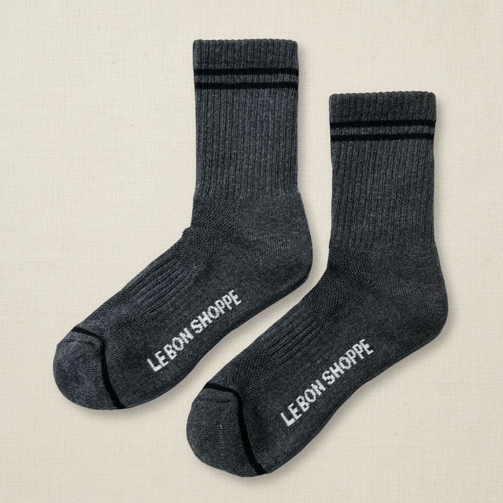 Le Bon Shoppe Socks Boyfriend Charcoal