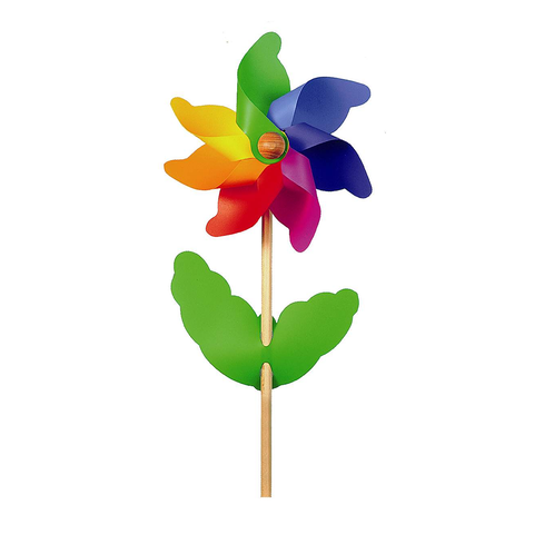 Medium Rainbow Flower Windmill