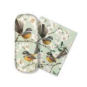 100% NZ Glasses Case  Chatty Fantails
