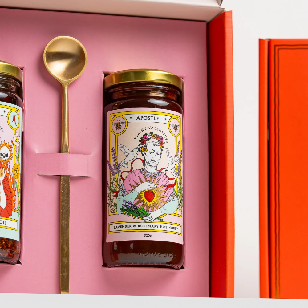 Apostle Chilli Oil, Hot Honey & Spoon Gift Pack