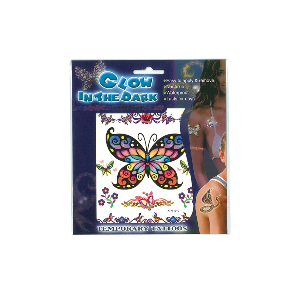 Glow in the Dark Butterfly Tattoo