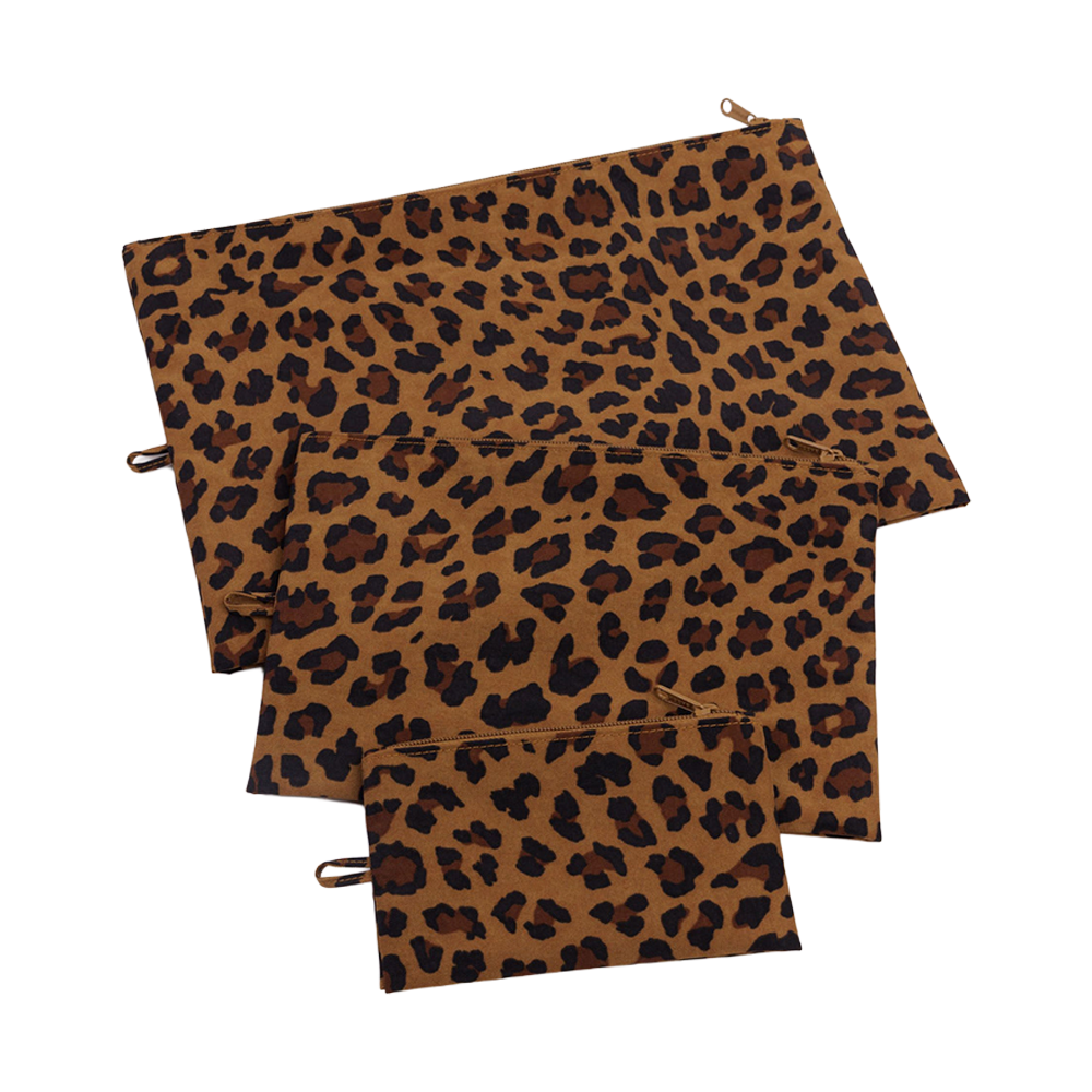 Baggu Flat Pouch  Leopard