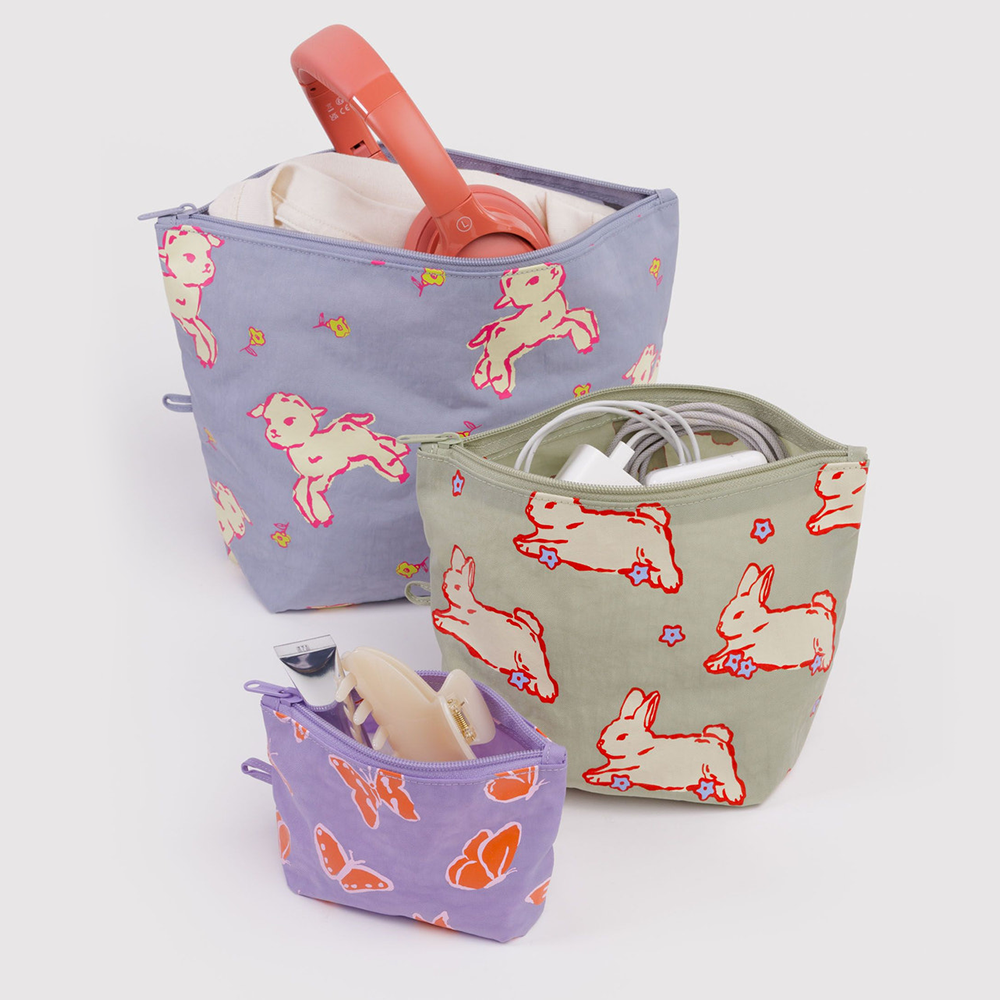 Baggu Go Pouch Spring Animals