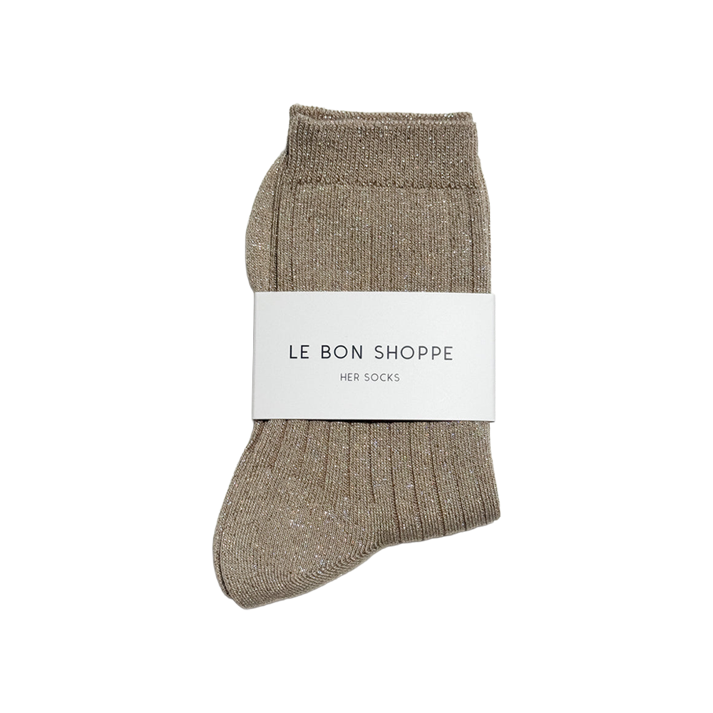 Le Bon Shoppe Socks Her Lurex Glitter Ash