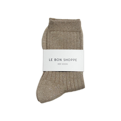 Le Bon Shoppe Socks Her Lurex Glitter Ash