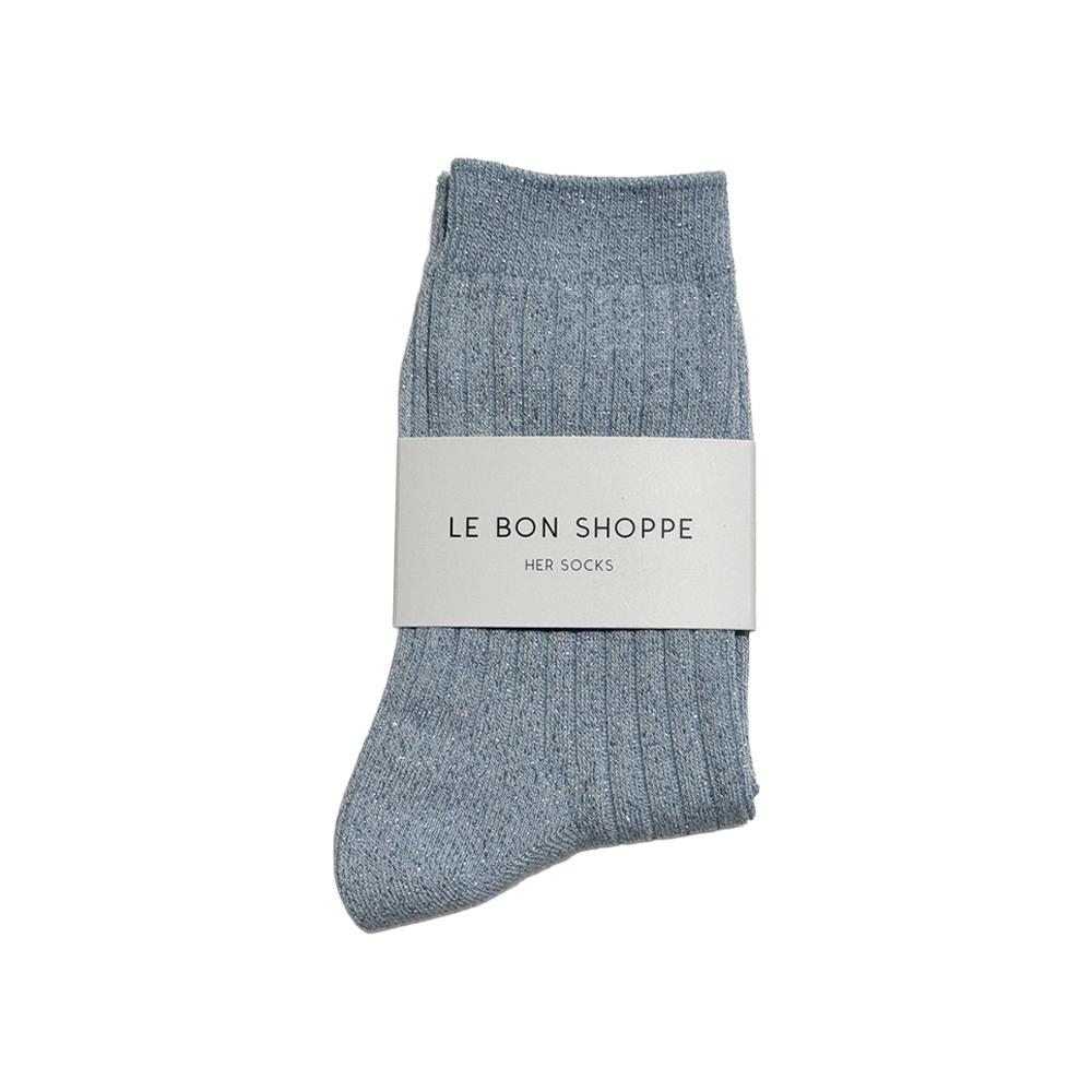 Le Bon Shoppe Socks Her Lurex Glitter Morning Mist
