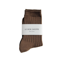 Le Bon Shoppe Her Socks Dark Tan