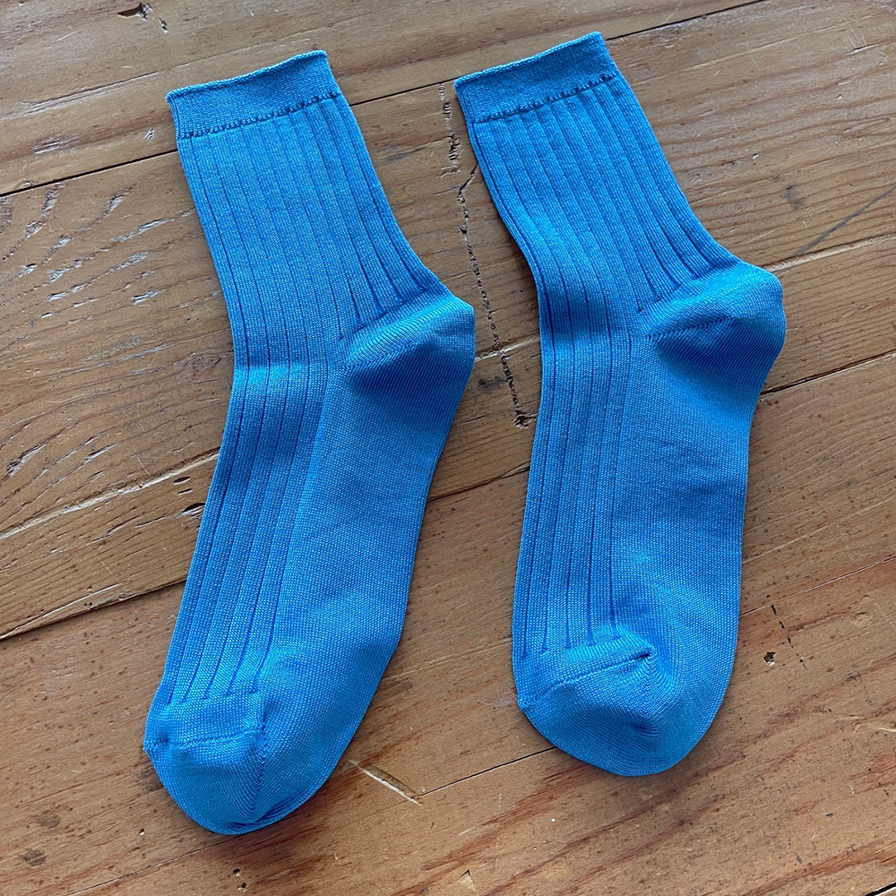 Le Bon Shoppe Socks Her Electric Blue