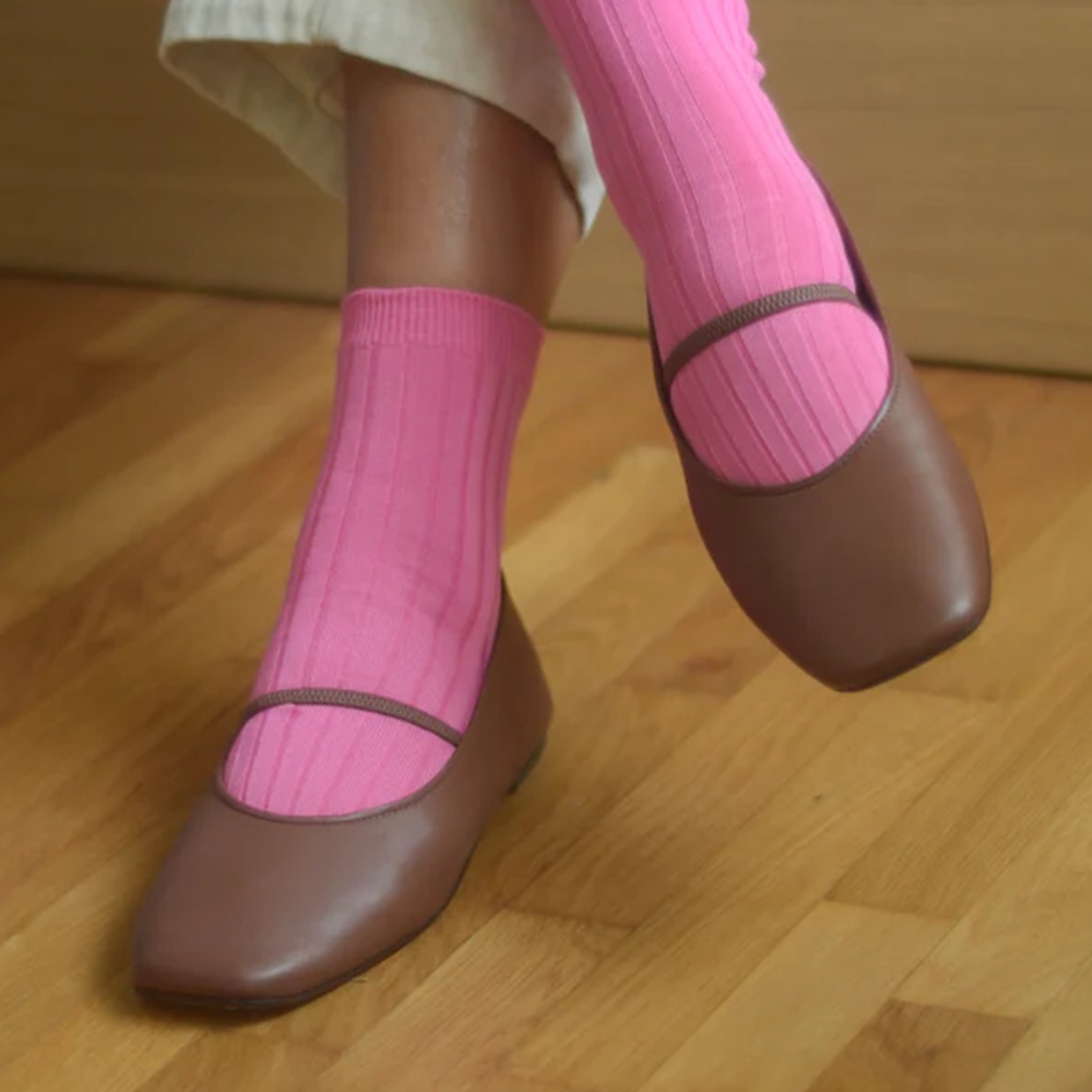 Le Bon Shoppe Her Socks Bright Pink