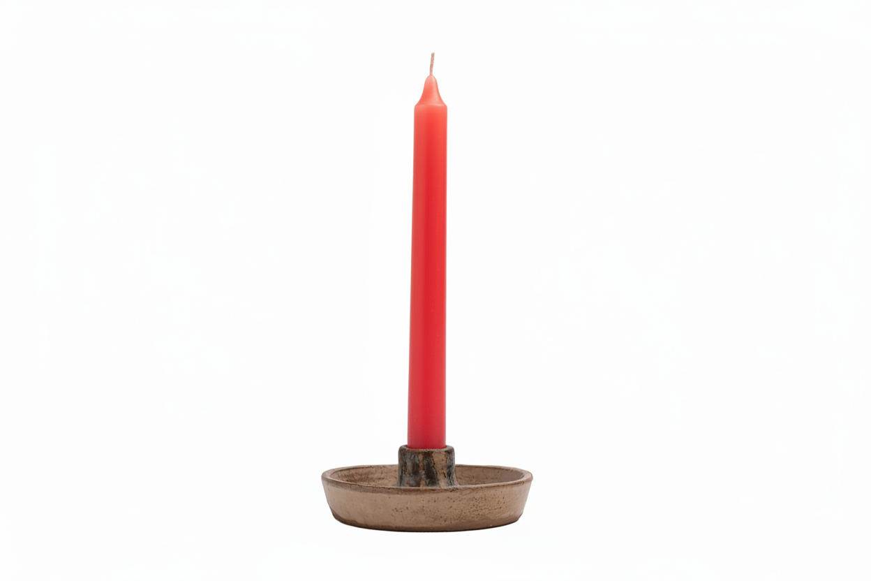 Household Tapered Coloured Candle 24cm