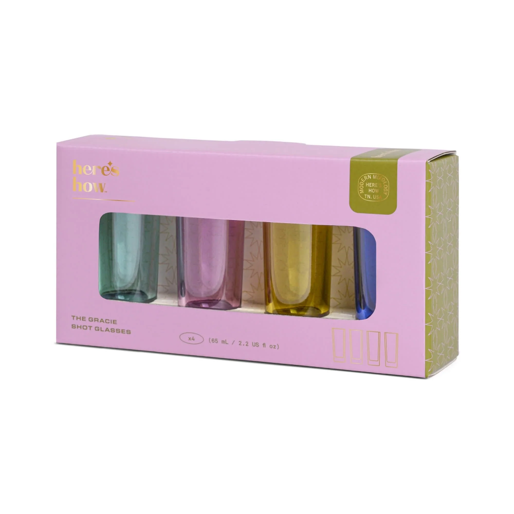 The Gracie Set of 4 Shot Glasses