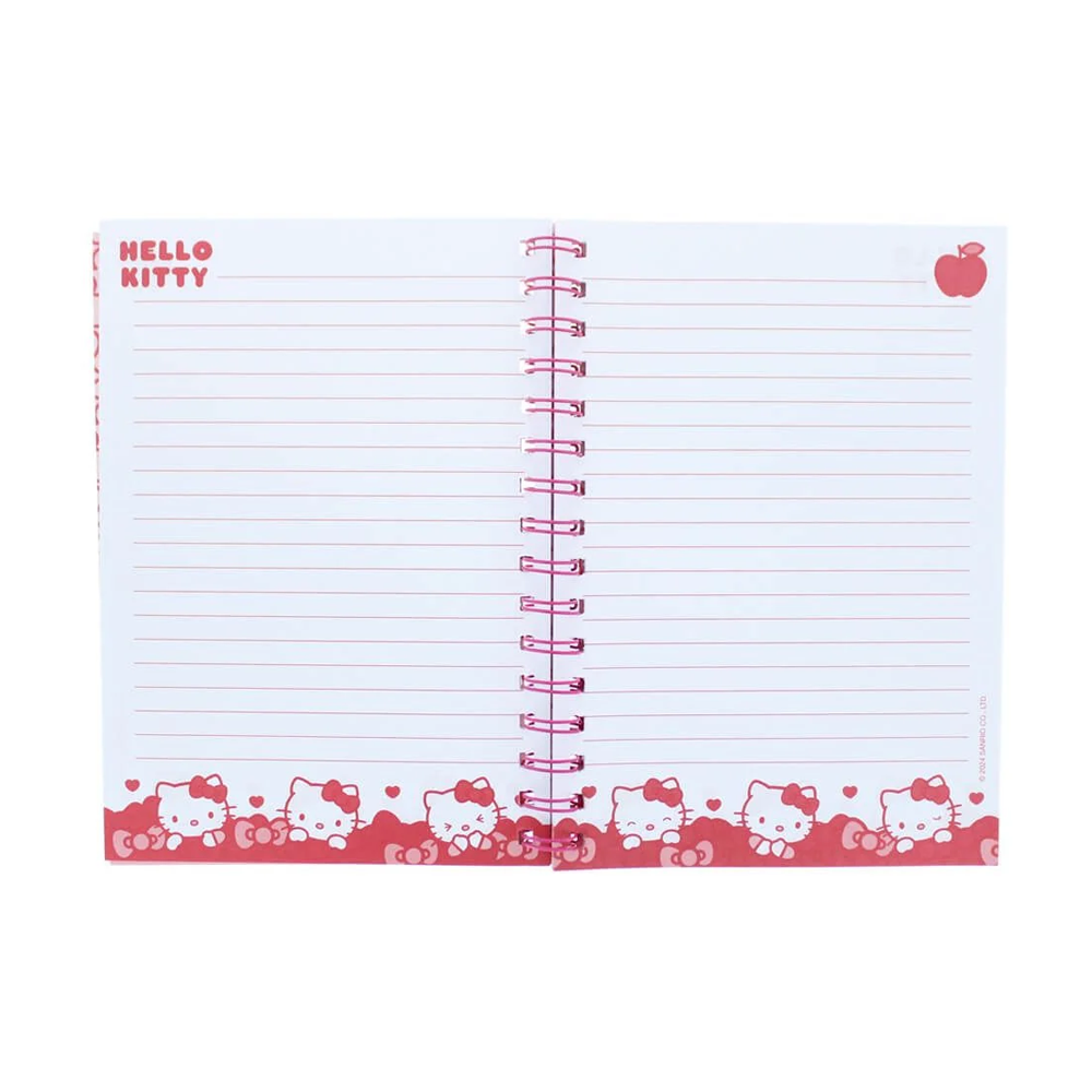 Hello Kitty A5 Notebook Hearts and Bows