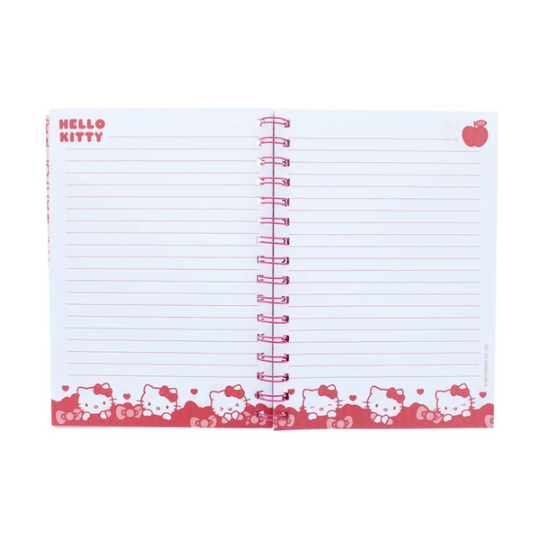 Hello Kitty A5 Notebook Hearts and Bows