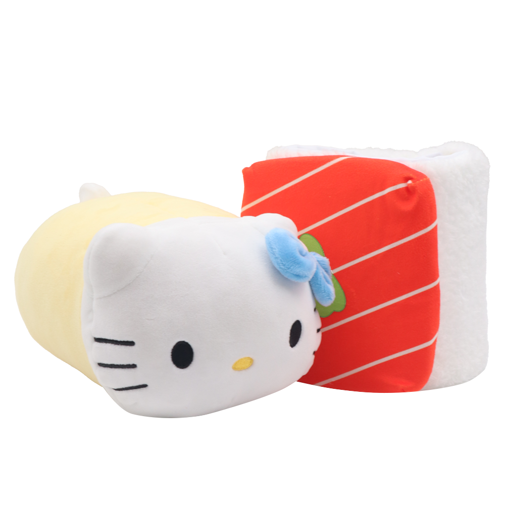 Hello Kitty Sushi Roll Plush Salmon