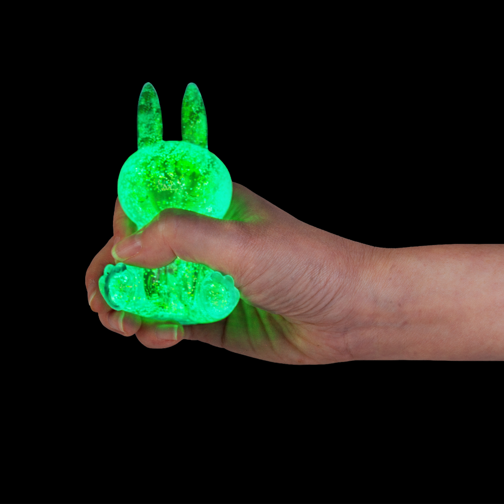 Smoosho's Super Squeeze Glow in the Dark Rabbit