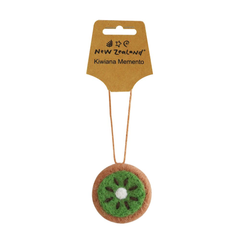 Hanging Wool Ornament Kiwi Fruit