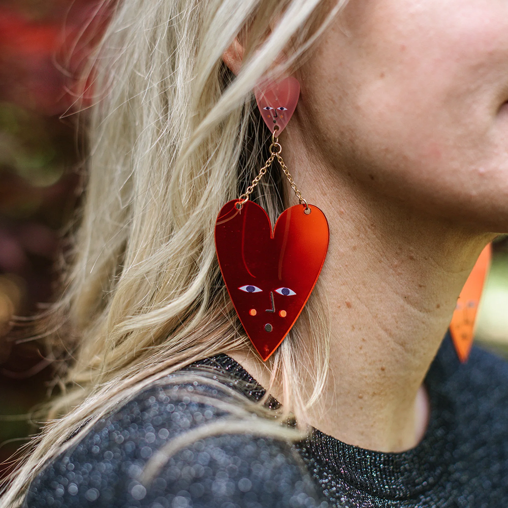 Studio Soph Earrings Heart Drops