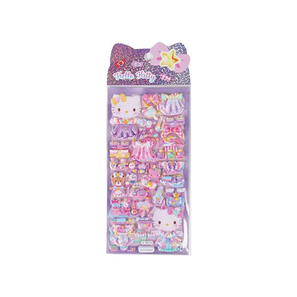 Hello Kitty Puffy Dress Up Stickers Assorted