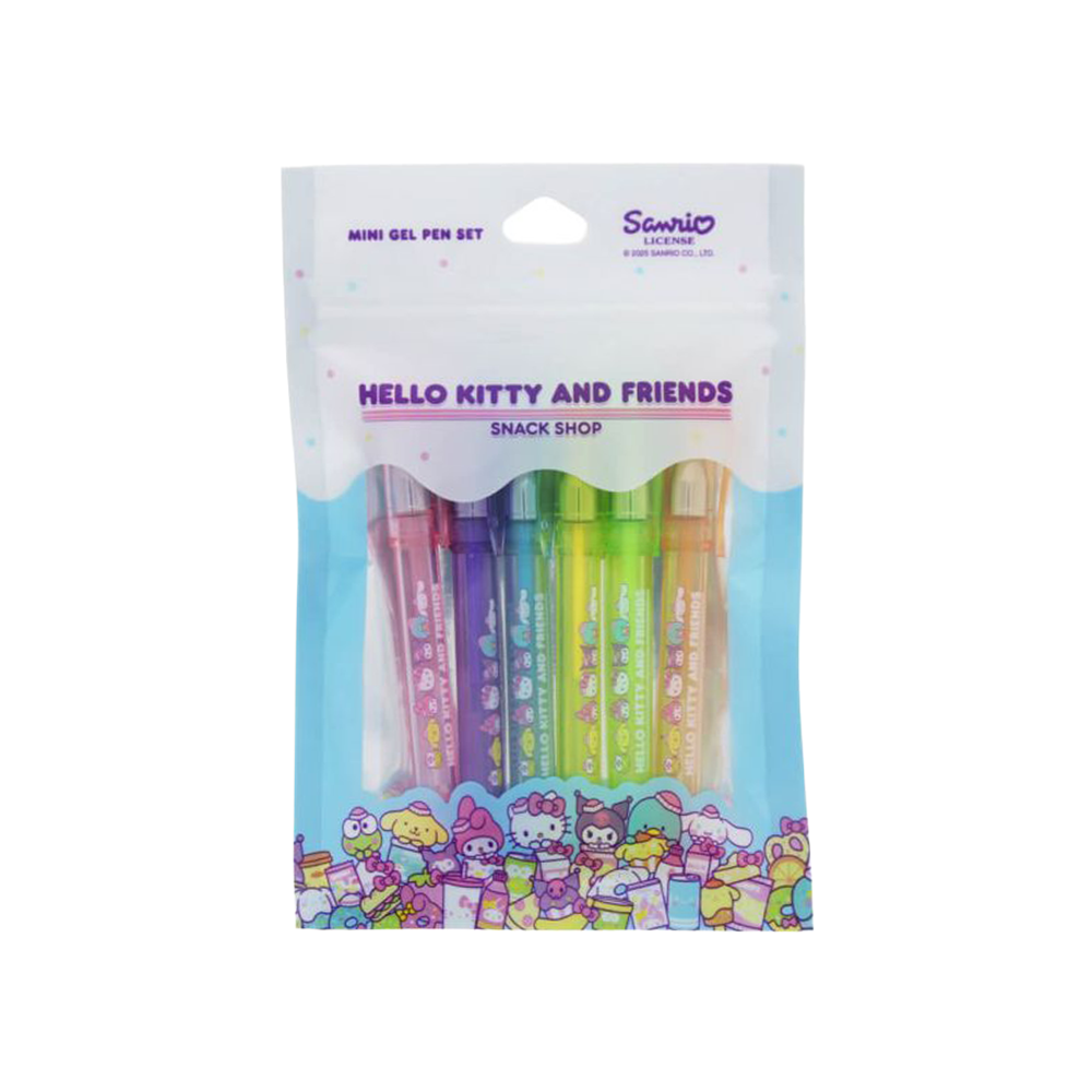 Hello Kitty Snack Shop Gel Pens Set of 6