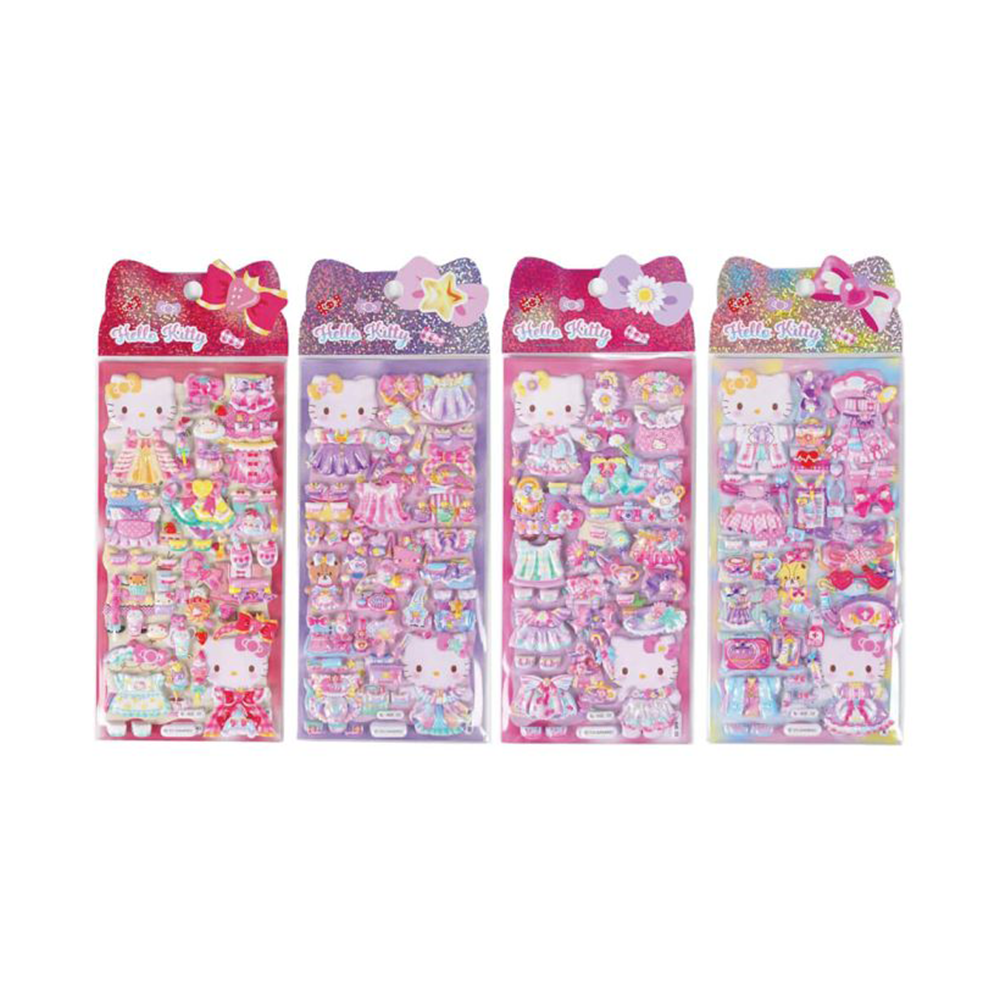 Hello Kitty Puffy Dress Up Stickers Assorted
