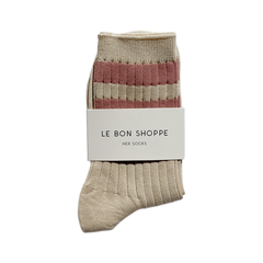 Le Bon Shoppe Socks Her Varisty Rose