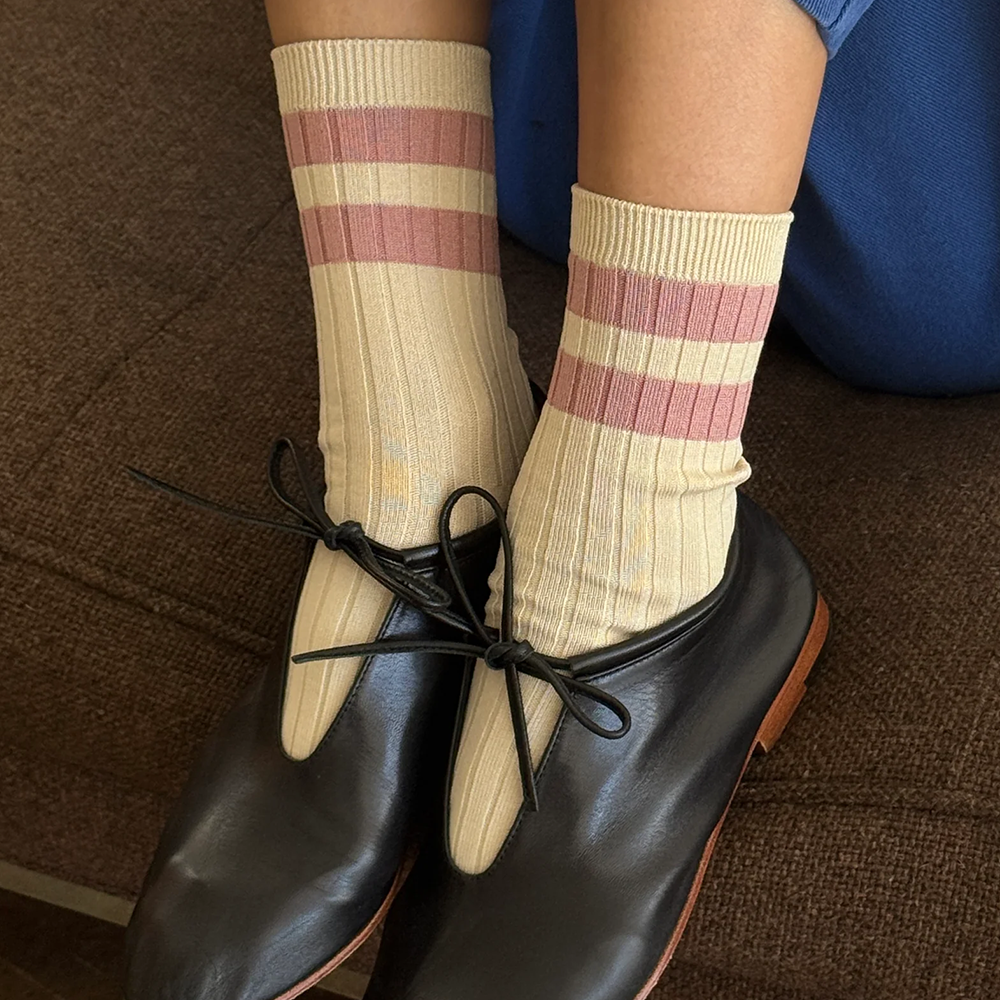 Le Bon Shoppe Socks Her Varisty Rose