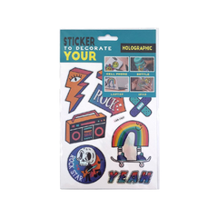 Retro Holographic Decorative Stickers Assorted