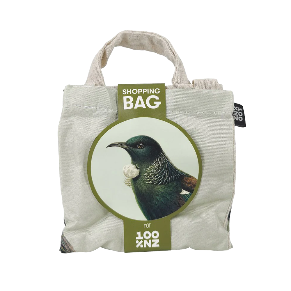 100% NZ Shopping Bag Hushed Tuī