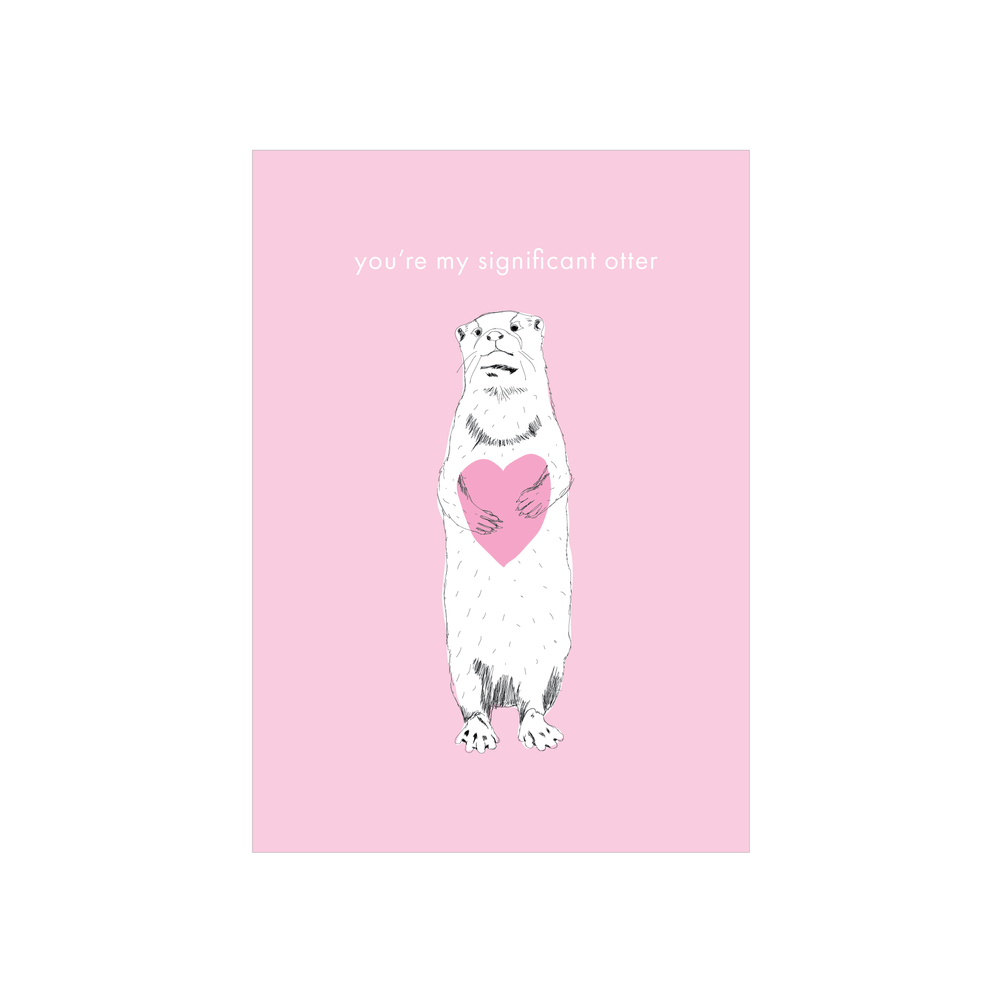 Iko Iko Animal Pun Card Otter