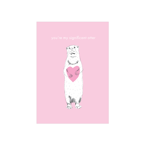 Iko Iko Animal Pun Card Otter