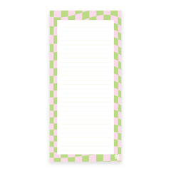 Iko Iko Notepad Checks Pink Green