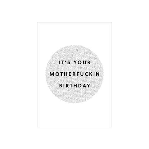 Iko Iko Pattern Card MF Birthday