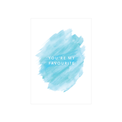 Iko Iko Painted Card You're My Favourite