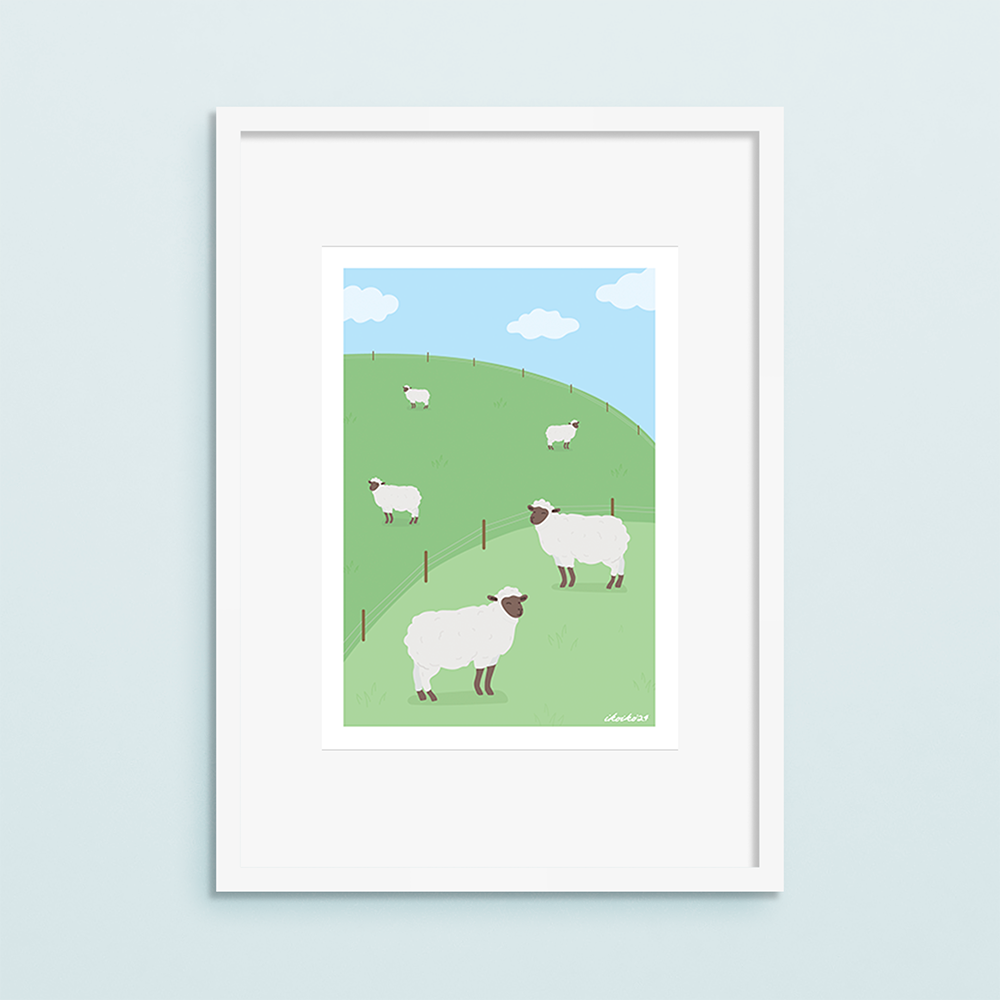 Iko Iko A4 Art Print Sheepy Hills