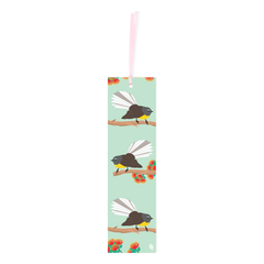 Iko Iko Double Sided Bookmark Kiwiana NZ Bird Pīwakawaka