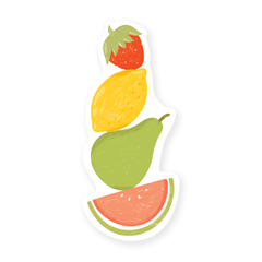 Iko Iko Cut Out Bookmark Fruit Salad