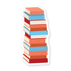 Iko Iko Cut Out Bookmark Stack of Books
