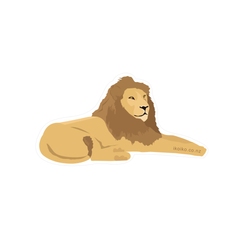 Iko Iko Fun Size Sticker Lion