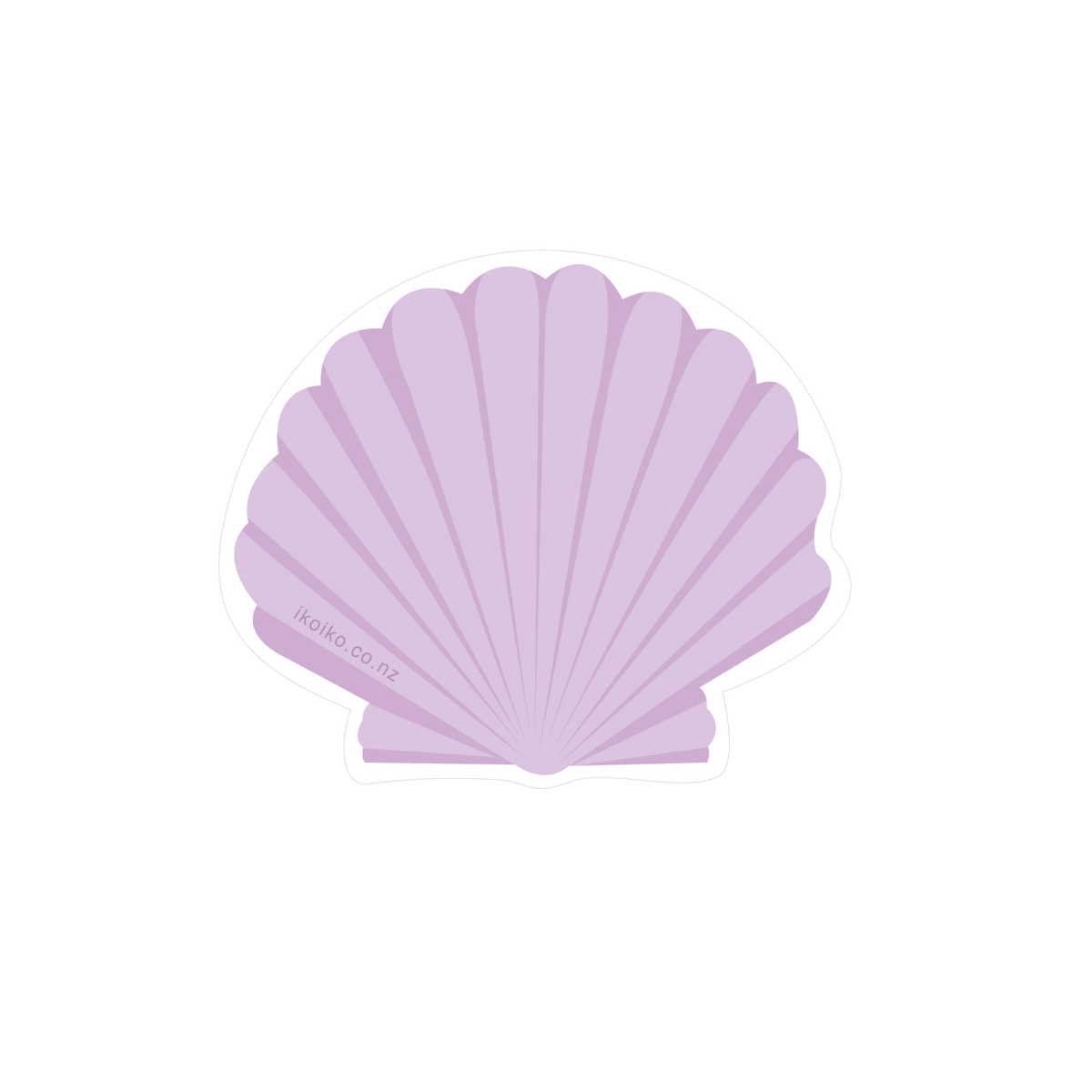 Shell Lilac Iko Iko Fun Size Sticker Shell Lilac