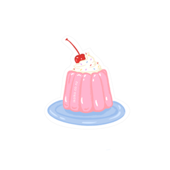 Iko Iko Fun Size Sticker Jelly Pink