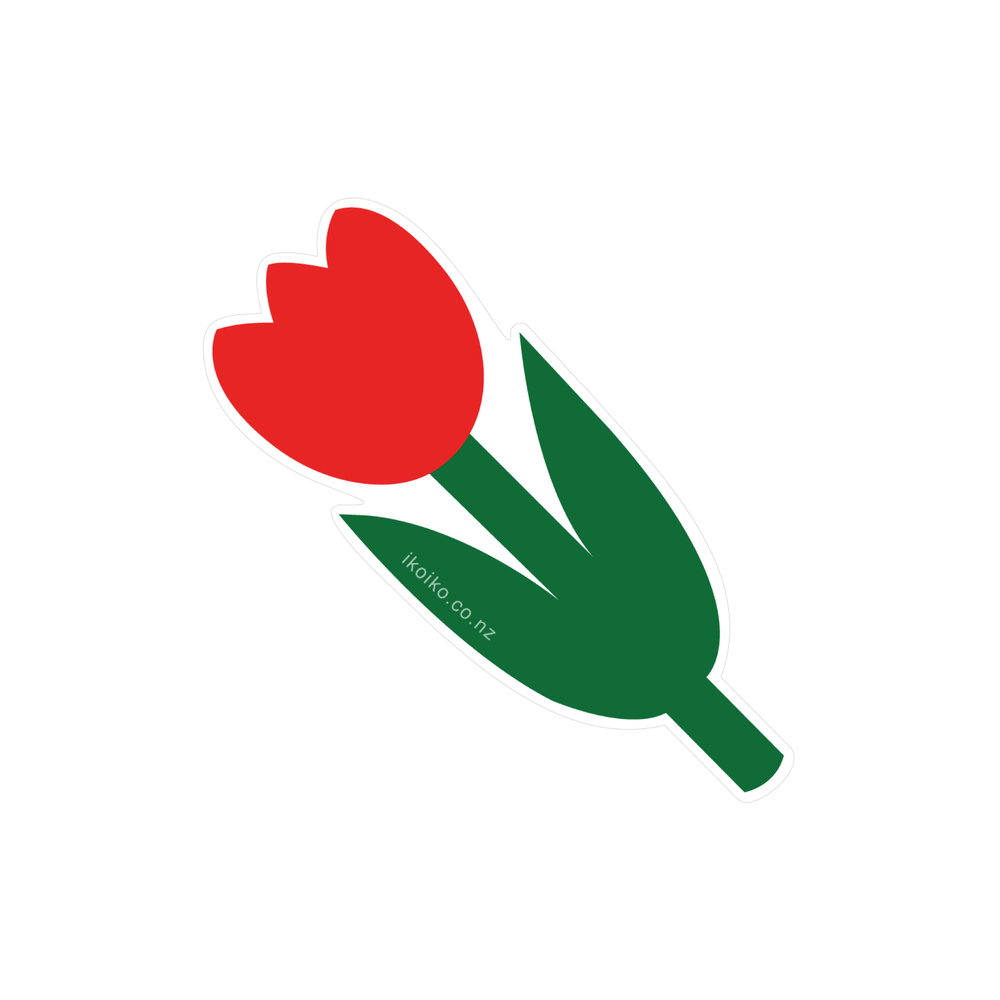 Iko Iko Fun Size Sticker Tulip Red