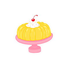 Iko Iko Fun Size Sticker Jelly Yellow