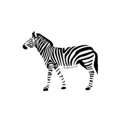 Iko Iko Fun Size Sticker Zebra